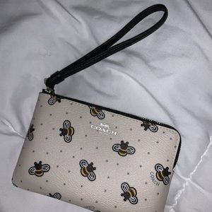 Coach bumblebee wristlet